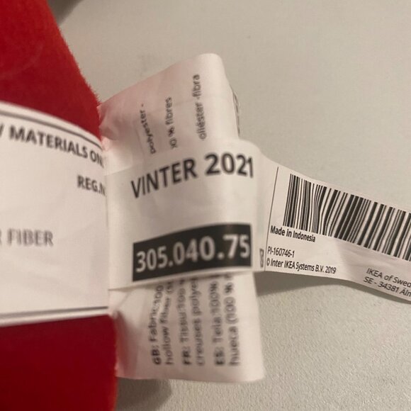 IKEA Vinter 2021 Santa Gnome Plush Decoration 9” Christmas Holiday Toy - Picture 4 of 6